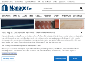 'manager.ro' screenshot