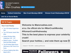 'mancrushes.com' screenshot