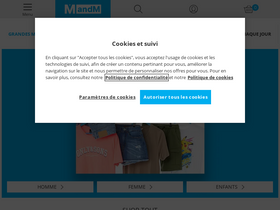 'mandmdirect.fr' screenshot