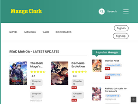 'mangaclash.com' screenshot