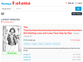 'mangakatana.com' screenshot