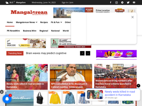 'mangalorean.com' screenshot
