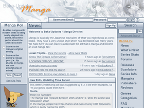 'mangaupdates.com' screenshot
