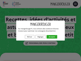 'mangerbouger.fr' screenshot