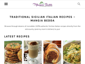'mangiabedda.com' screenshot