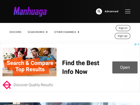 'manhuaga.com' screenshot