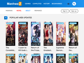 'manhwaz.com' screenshot