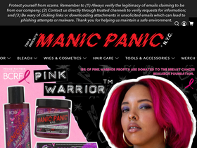'manicpanic.com' screenshot