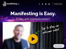 'manifesting.com' screenshot
