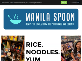 'manilaspoon.com' screenshot