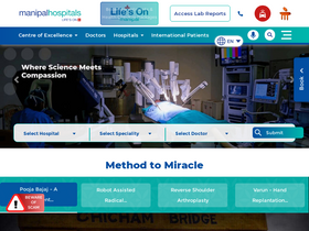 'manipalhospitals.com' screenshot
