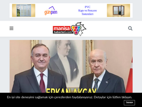 'manisahaberleri.com' screenshot