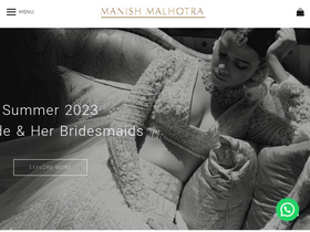 'manishmalhotra.in' screenshot