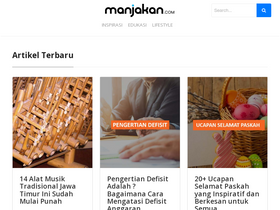'manjakan.com' screenshot