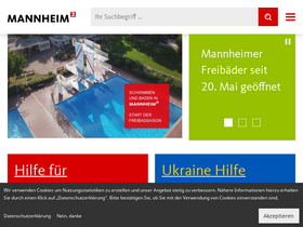 'mannheim.de' screenshot