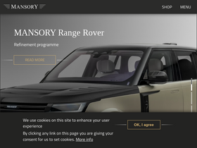 'mansory.com' screenshot