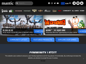 'manticgames.com' screenshot