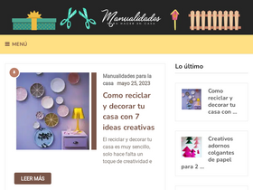 'manualidadesparahacerencasa.com' screenshot