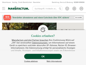 'manufactum.de' screenshot