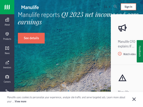 'manulife.com' screenshot