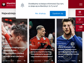 'manutd.pl' screenshot