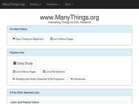 'manythings.org' screenshot