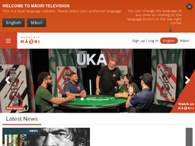 'maoritelevision.com' screenshot