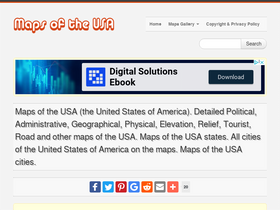 'maps-of-the-usa.com' screenshot