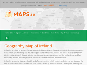 'maps.ie' screenshot