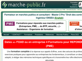 'marche-public.fr' screenshot