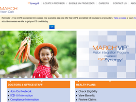 'marchvisioncare.com' screenshot