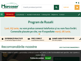 'marcoser.ro' screenshot
