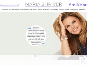 'mariashriver.com' screenshot