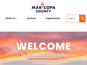 'maricopa.gov' screenshot
