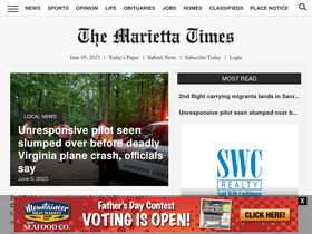 'mariettatimes.com' screenshot
