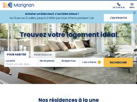 'marignan-immobilier.com' screenshot