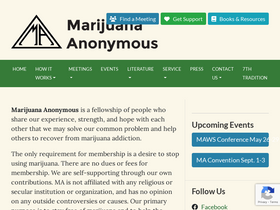 'marijuana-anonymous.org' screenshot