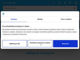 'marimex.cz' screenshot