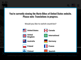'marinbikes.com' screenshot