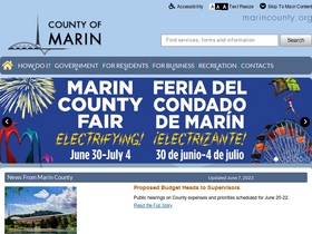 'marincounty.org' screenshot