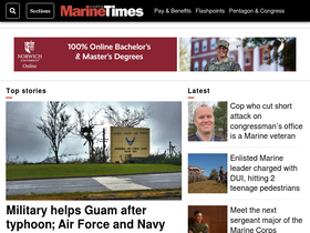'marinecorpstimes.com' screenshot