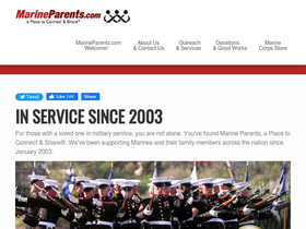'marineparents.com' screenshot