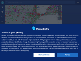 'marinetraffic.com' screenshot