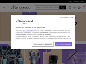 'marionnaud.fr' screenshot