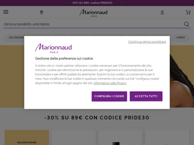 'marionnaud.it' screenshot