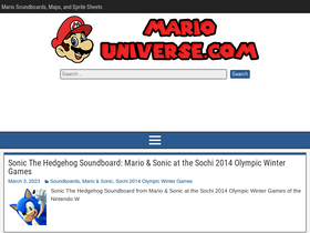 'mariouniverse.com' screenshot