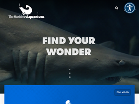 'maritimeaquarium.org' screenshot