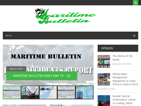 'maritimebulletin.net' screenshot