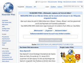 'marjorie-wiki.de' screenshot