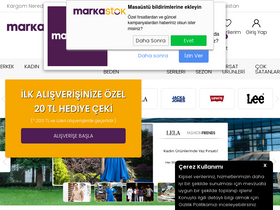 'markastok.com' screenshot